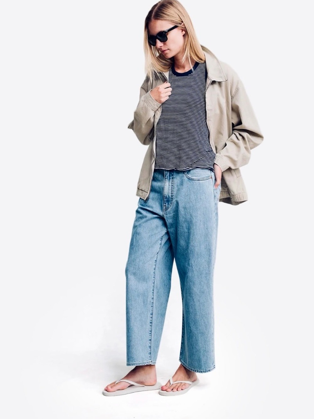 Denimist Georgia High-Rise Wide Leg Light Blue Jeans